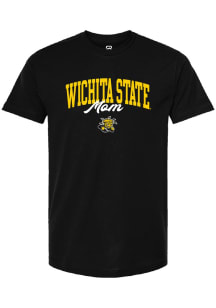 Summit Sportswear Wichita State Shockers Womens Black Mom Short Sleeve T-Shirt