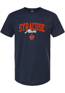 Summit Sportswear Syracuse Orange Womens Navy Blue Mom Short Sleeve T-Shirt