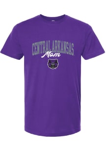 Summit Sportswear Central Arkansas Bears Womens Purple Mom Short Sleeve T-Shirt