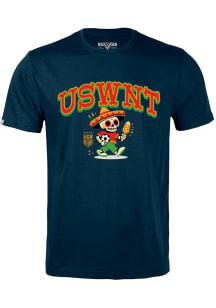 Levelwear USWNT Navy Blue Richmond Sugar Skull Short Sleeve T Shirt