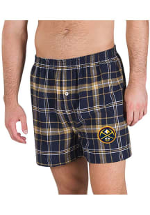 Concepts Sport Denver Nuggets Mens Navy Blue Ultimate Boxer Shorts