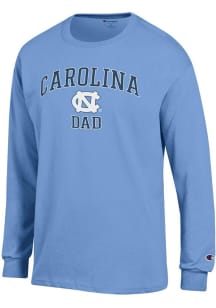 Champion North Carolina Tar Heels Light Blue Arch Logo Dad Jersey Long Sleeve T Shirt