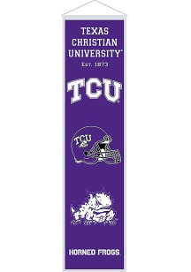 TCU Horned Frogs 8x32 Heritage Banner - Purple