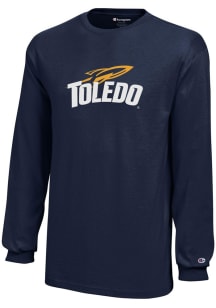 Champion Toledo Rockets Youth Navy Blue Core Long Sleeve T-Shirt