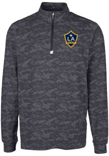 Cutter and Buck LA Galaxy Mens Black Traverse Camo Big and Tall Qtr Zip