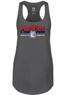 UConn Huskies Womens Ash Shadow Tank Top