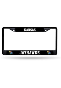 Kansas Jayhawks Standard Metal License Plate Frame - Black