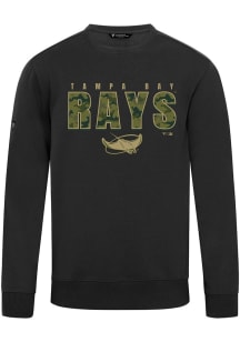 Levelwear Tampa Bay Rays Mens Black Zane Protect Long Sleeve Crew Sweatshirt