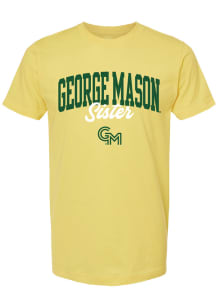 Summit Sportswear George Mason University Womens Yellow Sister Short Sleeve T-Shirt