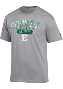 Champion Eastern Michigan Eagles Grey Pill Box Alumni Jersey Short Sleeve T Shirt