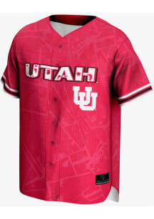 ProSphere Utah Utes Mens Red Vigor Baseball Jersey
