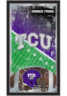 TCU Horned Frogs Football Hanging Back Bar Mirror