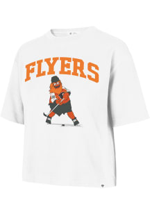 Gritty  47 Philadelphia Flyers Womens White City Reed Gritty Short Sleeve T-Shirt