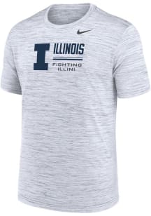 Nike Illinois Fighting Illini White Velocity Legend Short Sleeve T Shirt