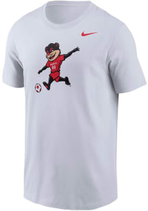 Nike Cincinnati Bearcats White Bearcat Playing Soccer Short Sleeve T Shirt