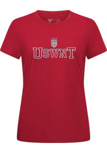 Levelwear USWNT Womens Red Anthem Journey Short Sleeve T-Shirt