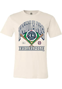 Summit Sportswear Indianapolis Indians Natural Homefield Short Sleeve Fashion T Shirt