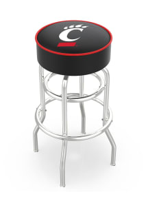 Cincinnati Bearcats Double-Ring Swivel Pub Stool - Black