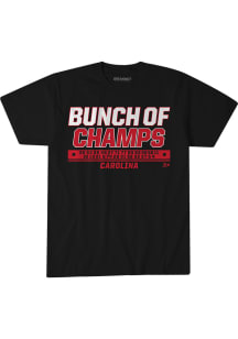 BreakingT Carolina Hurricanes Black Bunch of Champs Short Sleeve Fashion T Shirt