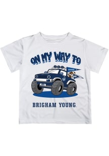 Vive La Fete BYU Cougars Youth White On My Way Short Sleeve T-Shirt