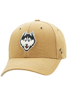 Zephyr UConn Huskies Handyman Adjustable Hat - Khaki