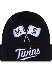 New Era Minnesota Twins Navy Blue 2026 Clubhouse Cuff Mens Knit Hat