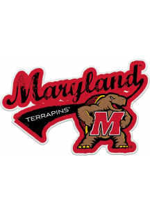 Maryland Terrapins Distressed Team Logo Pennant - Red