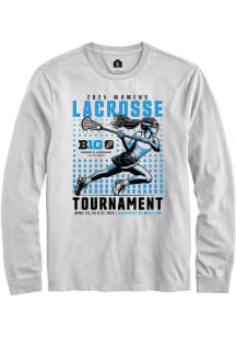 Rally Big Ten White 2025 Womens Lacrosse Tournament Long Sleeve T Shirt