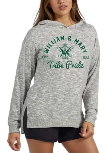 William & Mary Tribe Womens Grey Heather Trophy Case Hooded Sweatshirt