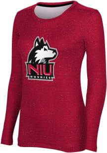 ProSphere Northern Illinois Huskies Womens Red Heather LS Tee