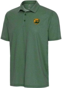 Antigua Baylor Bears Mens Green Trellis Short Sleeve Polo