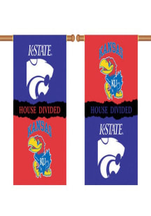 Kansas Jayhawks 28X40 House Divided Banner - Purple