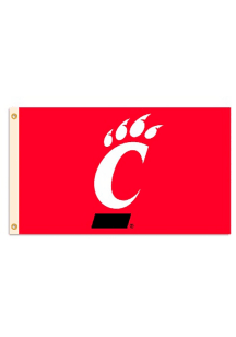 Cincinnati Bearcats 3x5 Silk Screen Grommet Flag - Red