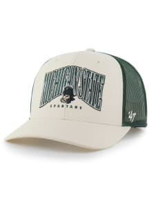 47 Michigan State Spartans Retro Drawbridge Trucker Adjustable Hat - Natural
