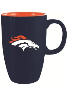 Denver Broncos Tall Ceramic Mug - Navy Blue