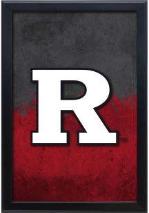 Rutgers Scarlet Knights Snap Frame LED Sign - Black