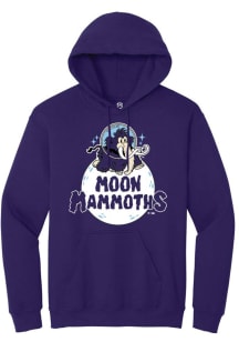 Summit Sportswear Erie SeaWolves Mens Purple Moon Mammoth Theme Night Long Sleeve Hoodie