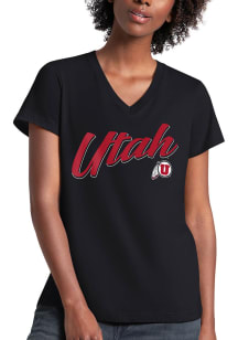 Utah Utes Womens Black Field Short Sleeve T-Shirt