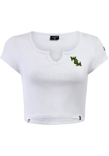 Hype and Vice William & Mary Tribe Womens White Cali Short Sleeve T-Shirt