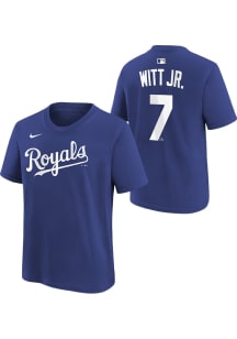 Bobby Witt Jr Kansas City Royals Youth Blue Home NN Player Tee