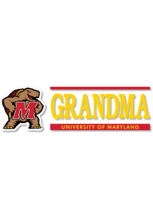 Maryland Terrapins 6x2 Grandma Auto Decal - Red