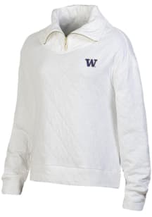 Under Armour Washington Huskies Womens White Embroidered Qtr Zip