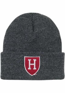 LogoFit Harvard Crimson North Pole Baby Knit Hat - Dark Grey