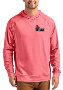 Cutter and Buck Central Missouri Mules Mens Cardinal Adapt Knit Hood Long Sleeve Hoodie