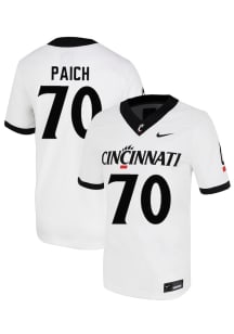 Cray Paich  Nike Cincinnati Bearcats White NIL Game Football Jersey
