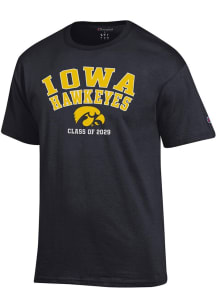 Champion Iowa Hawkeyes Black Class of 2029 Short Sleeve T Shirt