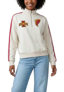 Iowa State Cyclones Womens White Varsity Qtr Zip