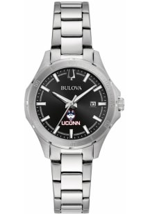 Bulova UConn Huskies Sport Stainless Steel Womens Watch