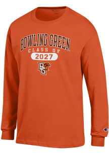 Champion Bowling Green Falcons Orange Pill Class of 2027 Jersey Long Sleeve T Shirt