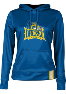ProSphere Drexel Dragons Womens Navy Blue Solid Hooded Sweatshirt